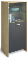 Display Unit Matera Classic oak and Grey graphite left-opening