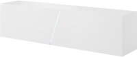 Lowboard Lecce 160cm in Weiß Matt und Weiß Hochglanz mit RGB Beleuchtung