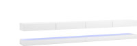 Lowboard Padua M2 in Weiß Matt und Weiß Hochglanz mit LED Beleuchtung in Blau