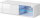 Lowboard Arsizio M1 in Weiß Matt und Weiß Hochglanz mit LED Beleuchtung in Blau