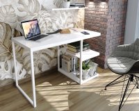 Schreibtisch Capoliveri in Weiß und Weiß Hochglanz