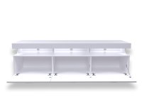 Lowboard Mondello in Weiß Matt und Weiß Hochglanz mit LED RGB Beleuchtung