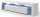 Lowboard Andora in Weiß Matt und Weiß Hochglanz LED Beleuchtung in blau