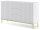 Sideboard Moneglia M1 in Weiß Matt und Goldgestell